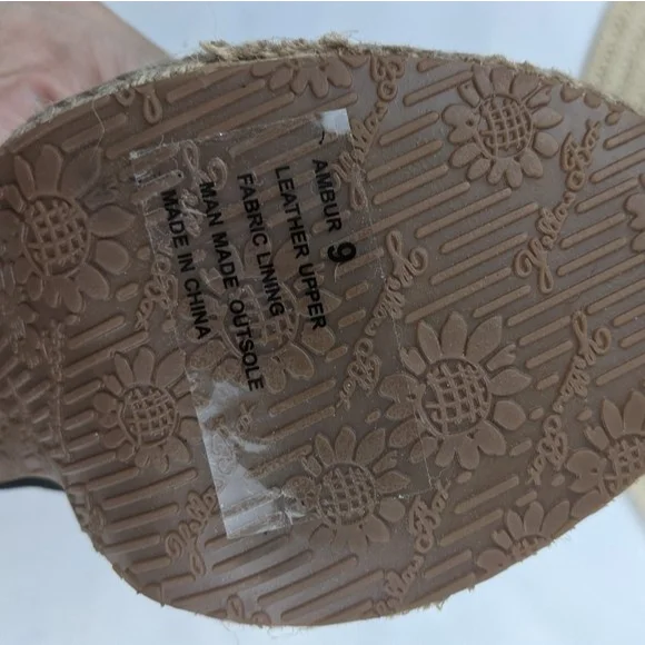 NEW Yellow Box Suede Espadrille Platform Block Heel Sandal - Picture 7 of 7